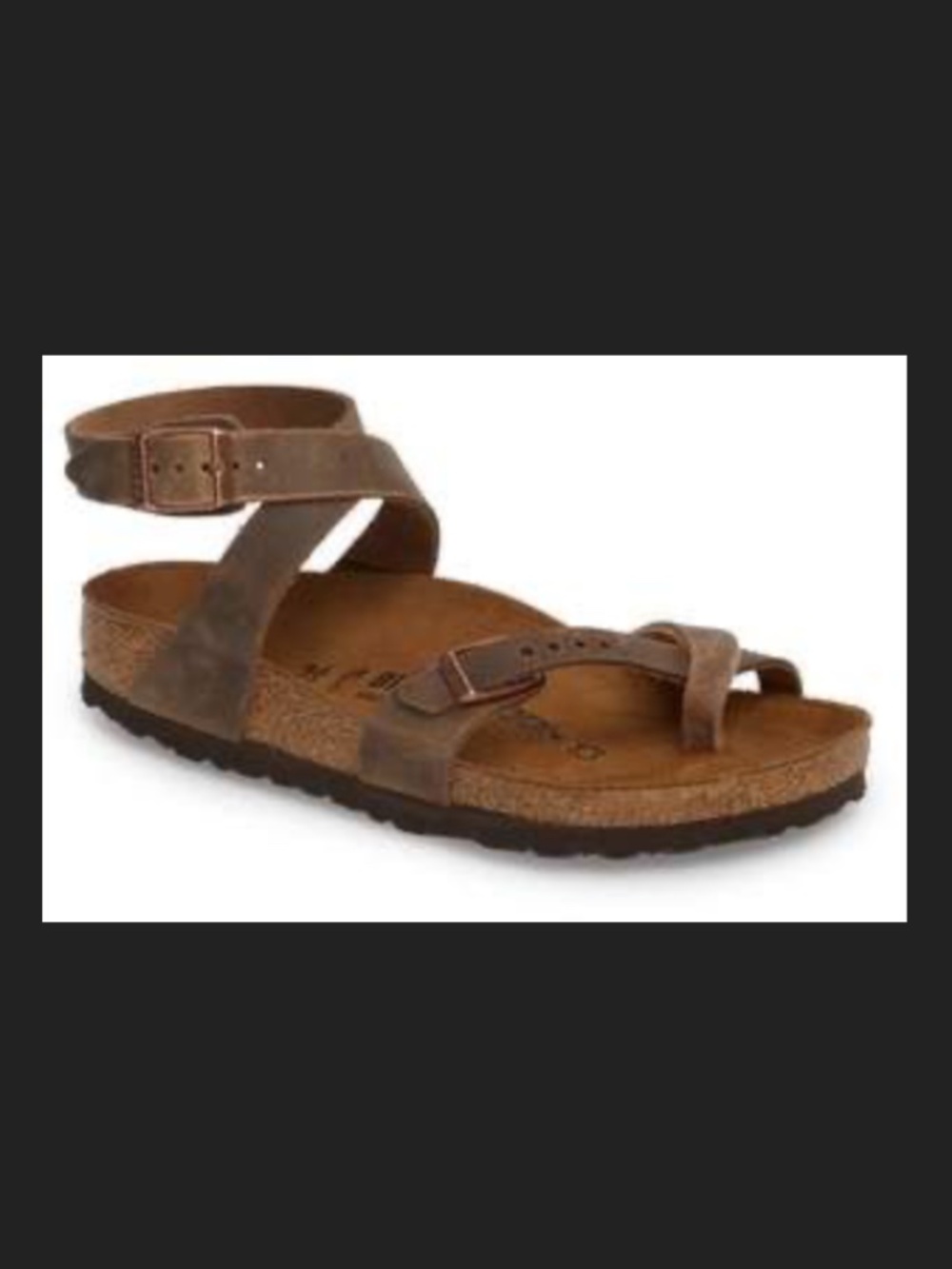 Birkenstock Yara Ankle Strap Sandals Brown Leather Bohemian EU 38- US 7.5-8 - Picture 2 of 15
